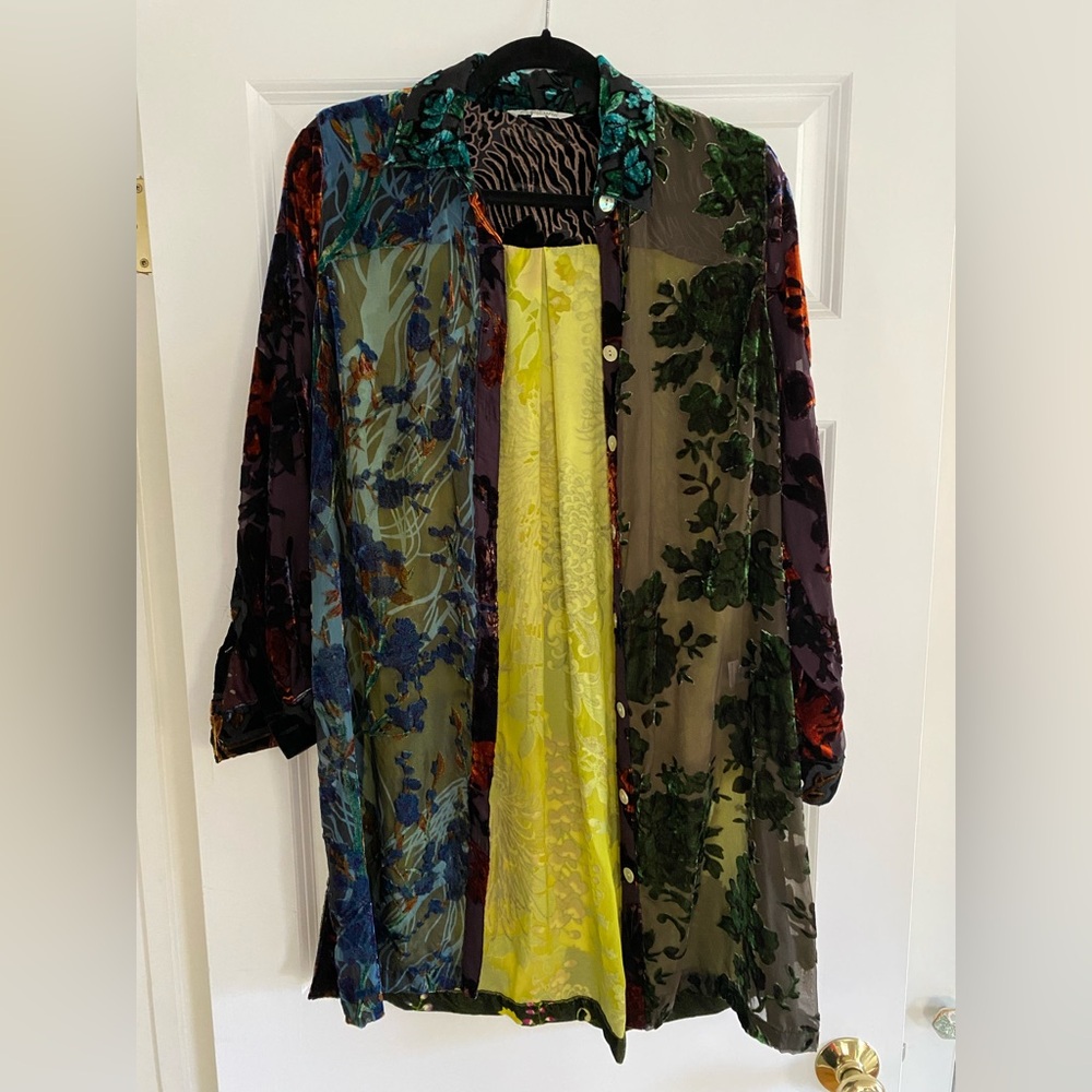 John Mark Multicolor Floral Button
Down Shirt / Duster